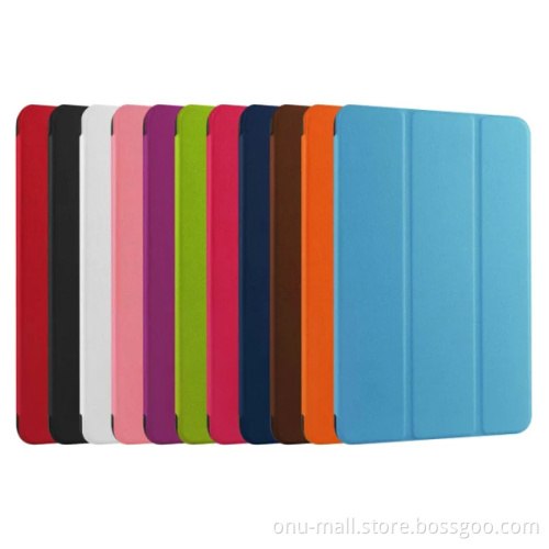 2015 Alibaba Trade Assurance 3 Folding Flip Leather Cover Case for Samsung Galaxy Tab E T560
